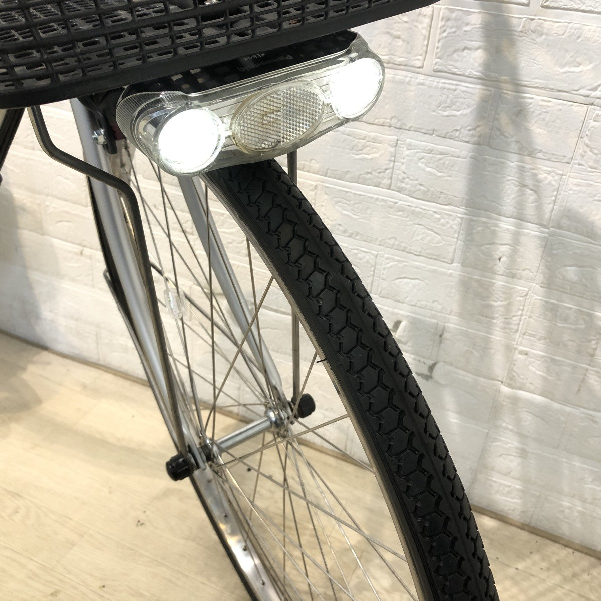 中古電動自転車 パナソニック ビビSX シルバー 26インチ YI062