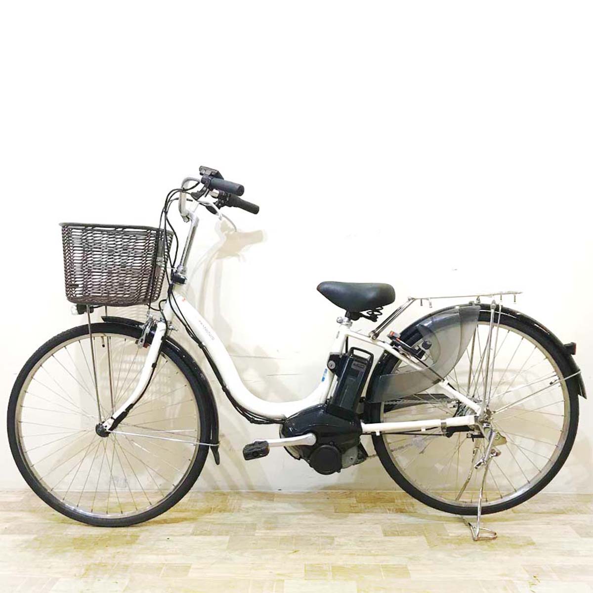 中古電動自転車  ヤマハ PAS ナチュラ XL ホワイト 26インチ KC015 
