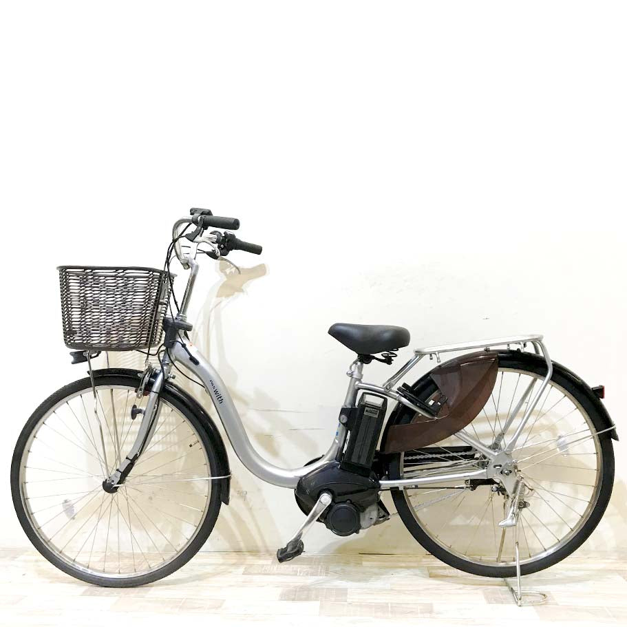 中古電動自転車 ヤマハ PAS ウィズ シルバー 26インチ KH008