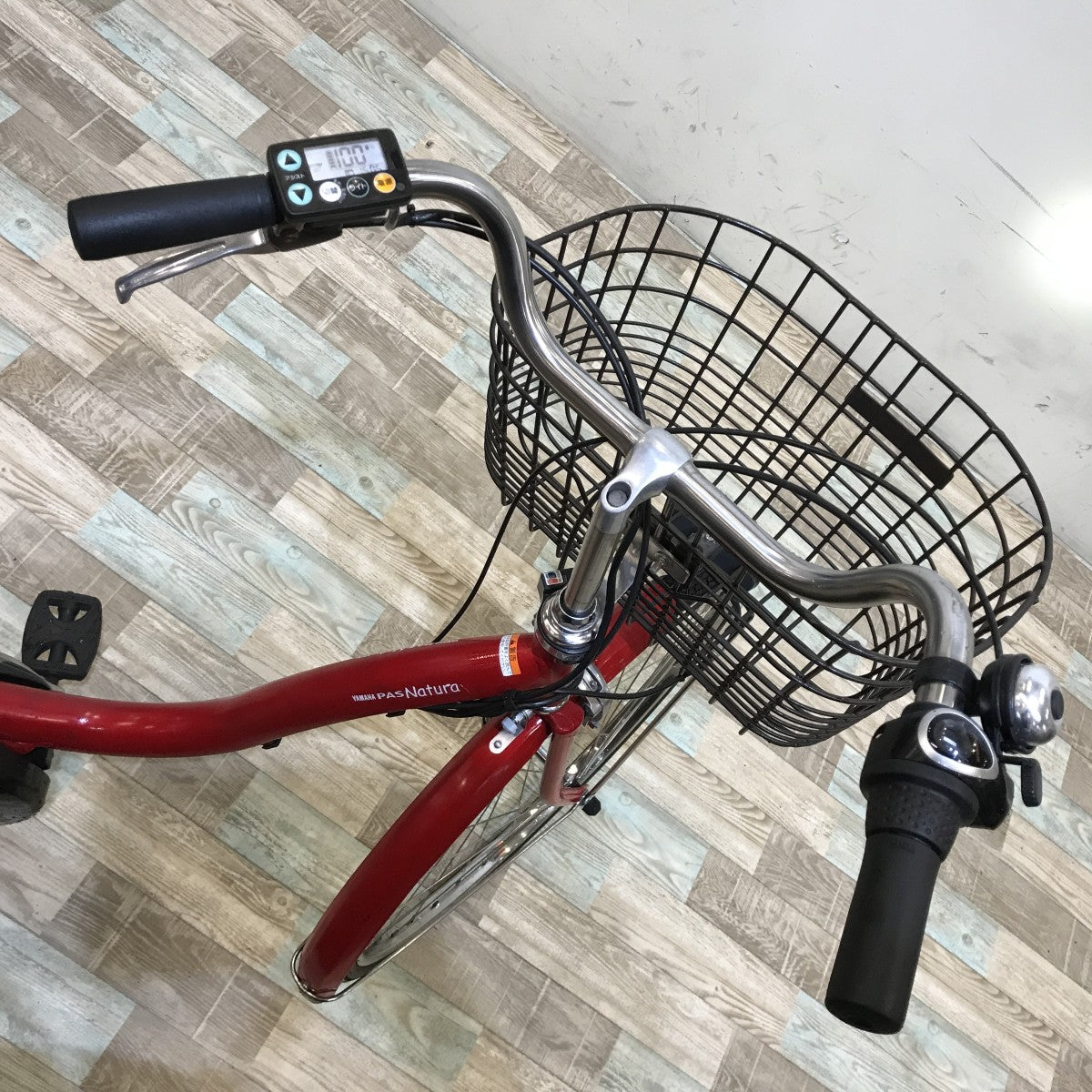 中古電動自転車 ヤマハ PAS ナチュラ レッド 26インチ KH003