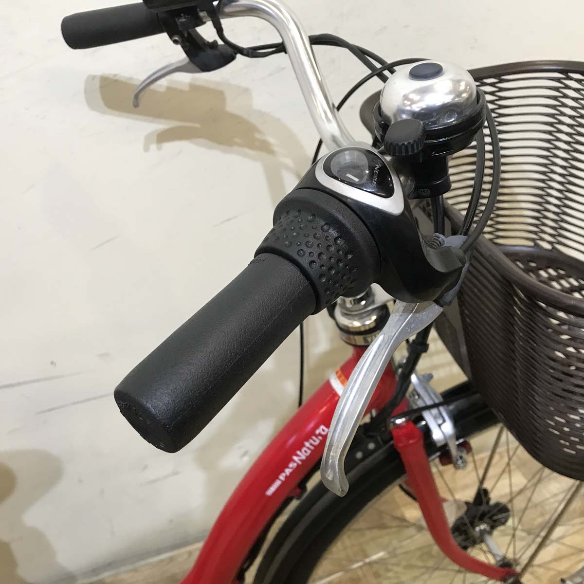 中古電動自転車  ヤマハ PAS ナチュラ L レッド 26インチ KC016