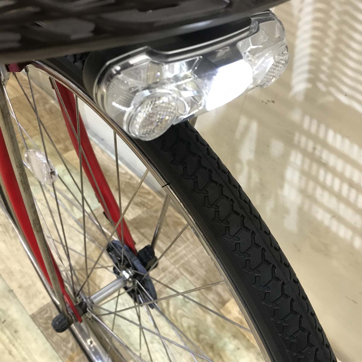 中古電動自転車  ヤマハ PAS ナチュラ L レッド 26インチ KC016