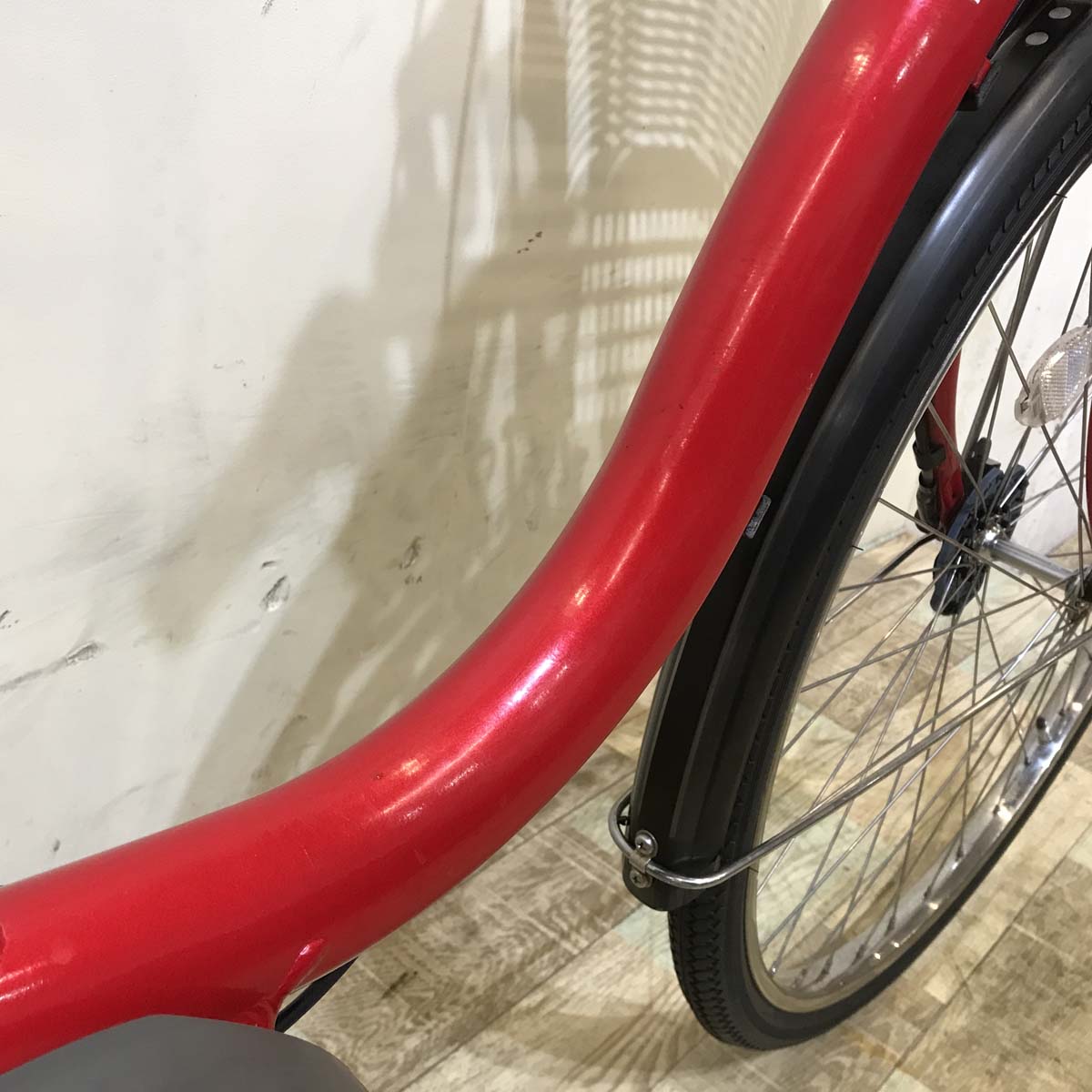中古電動自転車  ヤマハ PAS ナチュラ L レッド 26インチ KC016