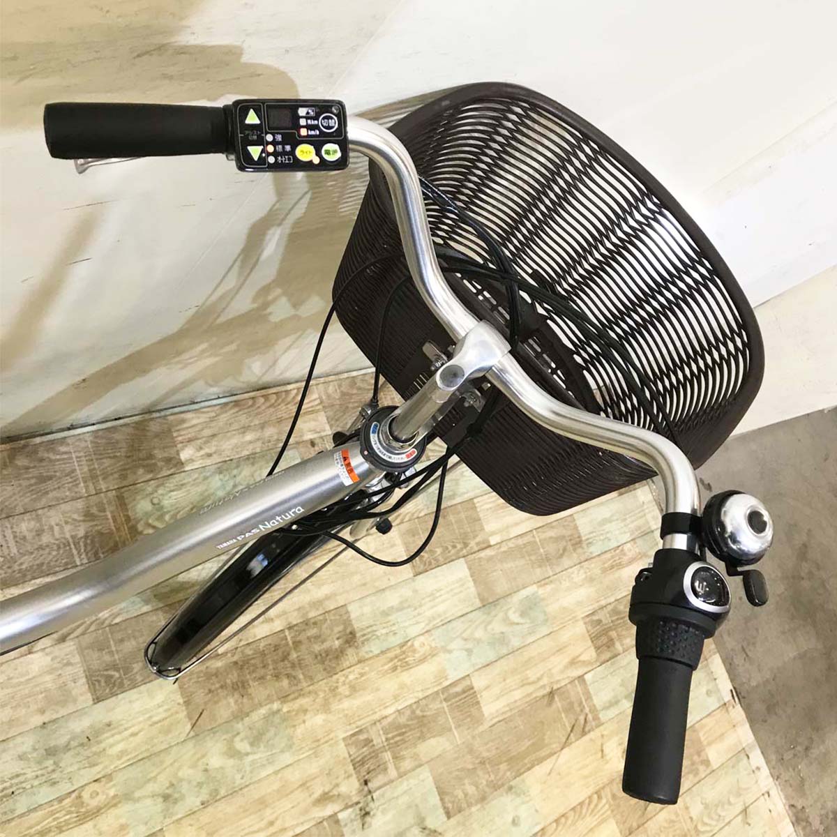 中古電動自転車  ヤマハ PAS ナチュラ M シルバー 26インチ KC017 
