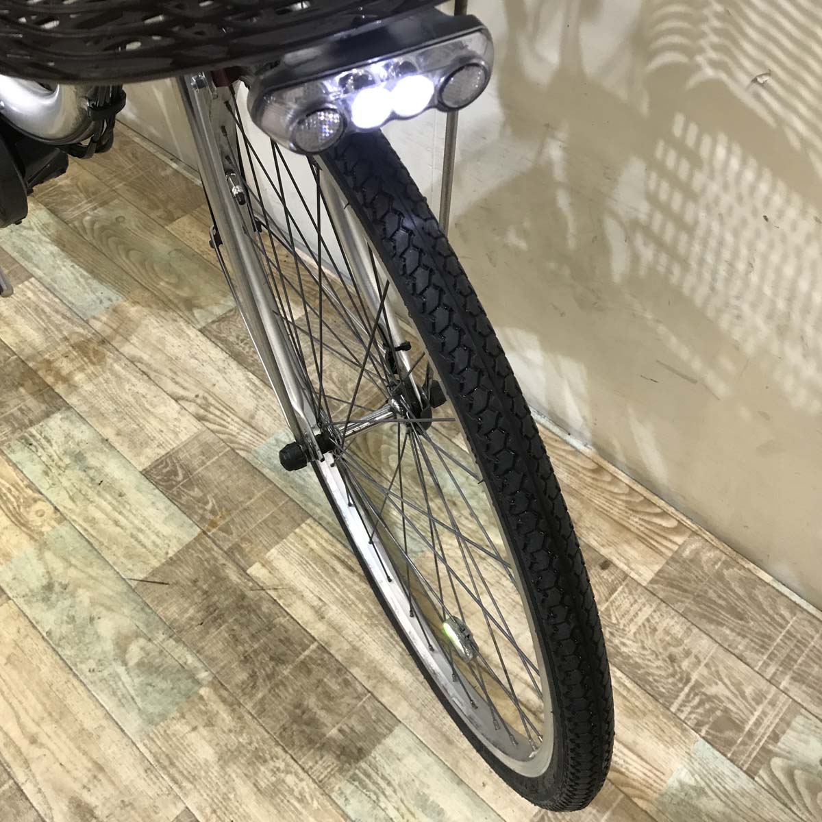 中古電動自転車  ヤマハ PAS ナチュラ M シルバー 26インチ KC017 