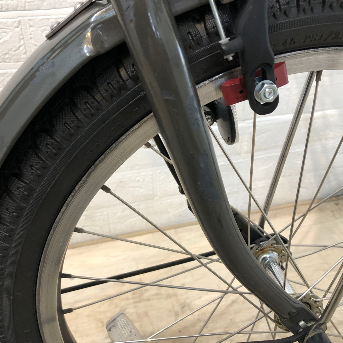 中古電動自転車 ブリヂストン bikke MOB e ビッケ モブ イー グレー 20インチ YD060