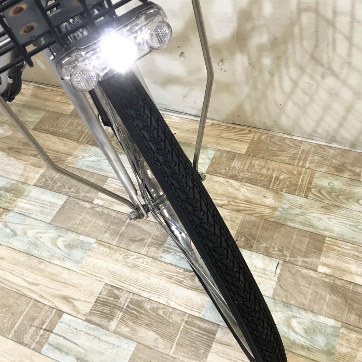 中古電動自転車 ヤマハ PAS ギア シルバー 26インチ KH011