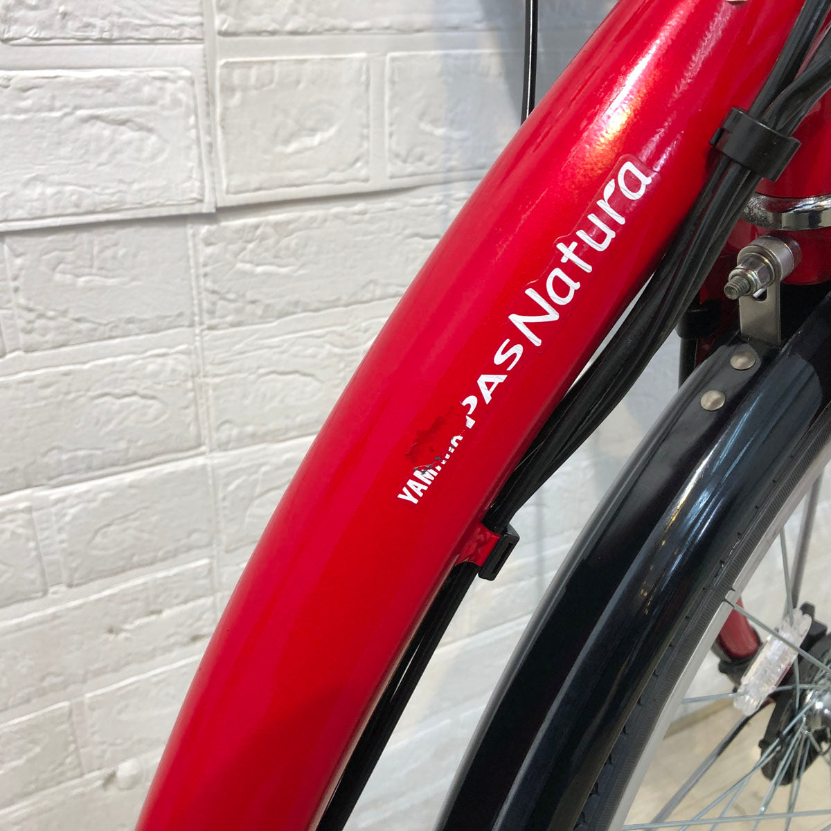 中古電動自転車 ヤマハ PAS ナチュラ M レッド 26インチ YD062