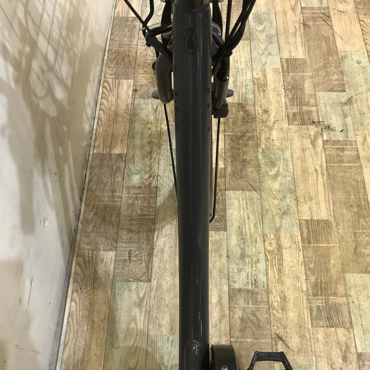 中古電動自転車 ブリヂストン bikke MOB dd ビッケ モブ dd グレー 前24×後20インチ KC021 