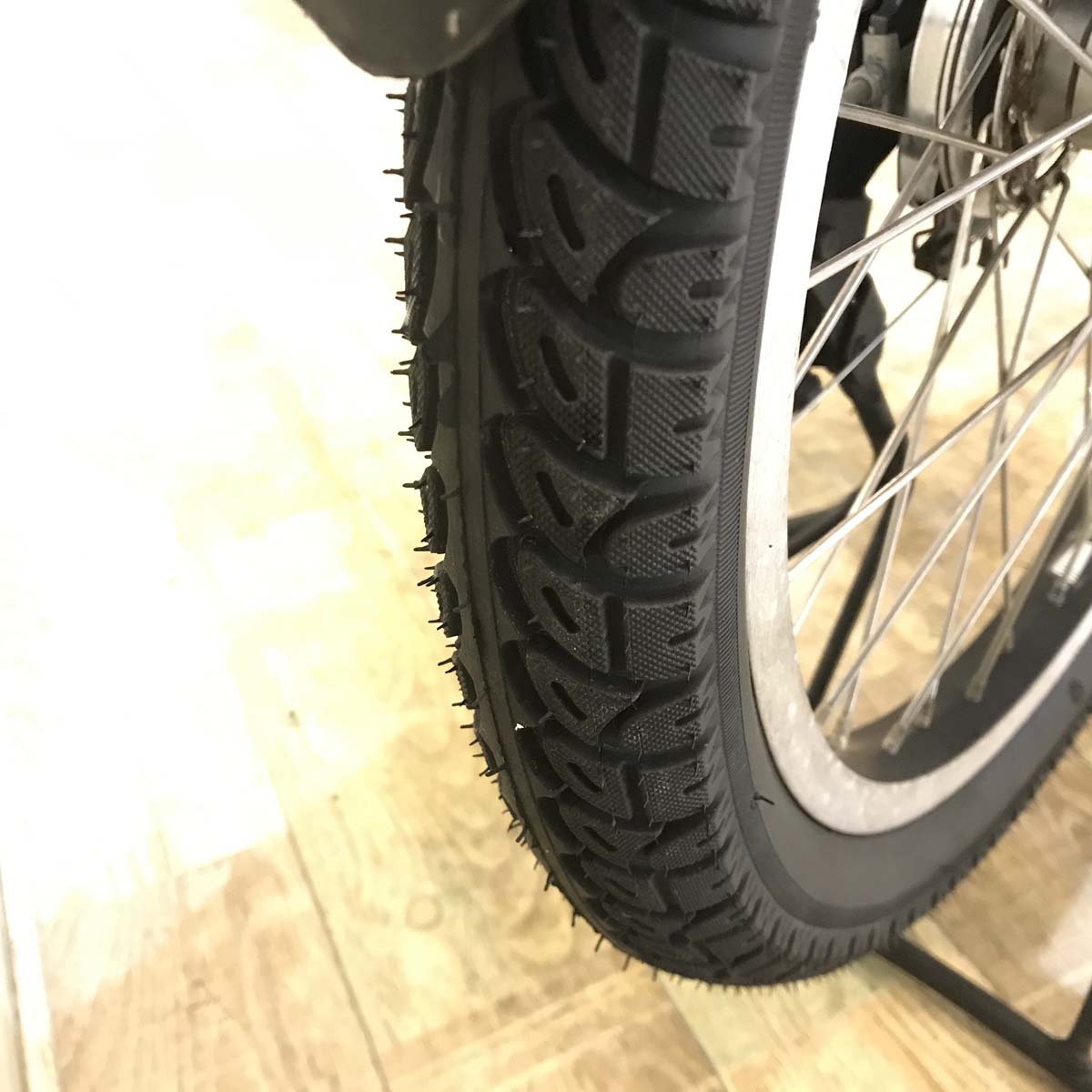 中古電動自転車 ブリヂストン bikke MOB dd ビッケ モブ dd グレー 前24×後20インチ KC021 