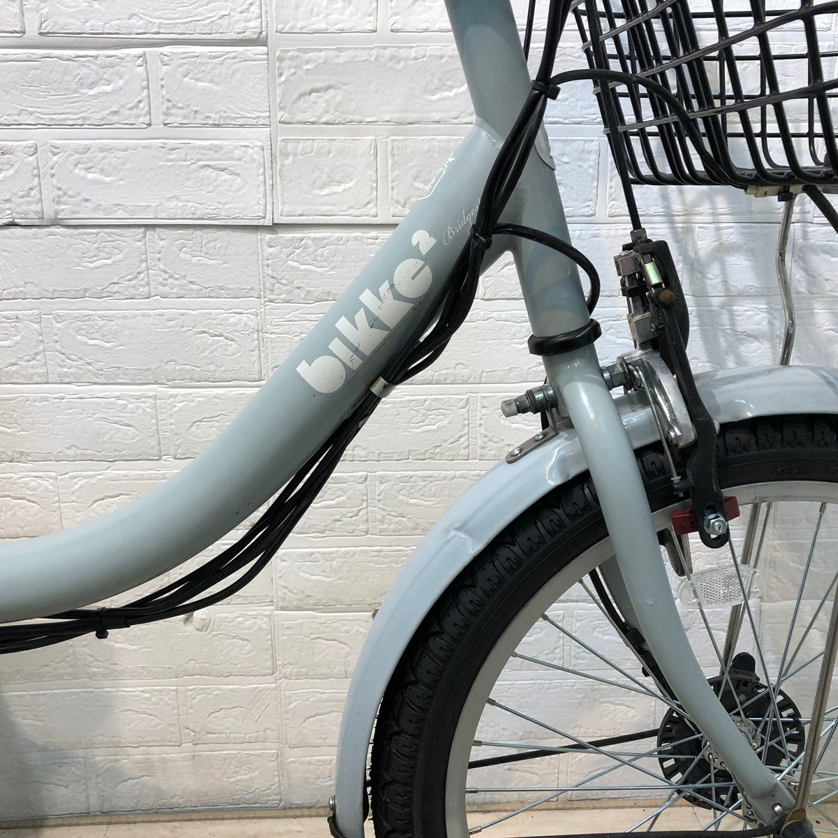 中古電動自転車 ブリヂストン bikke 2 e ビッケ ツー イー グレー 20インチ YD064