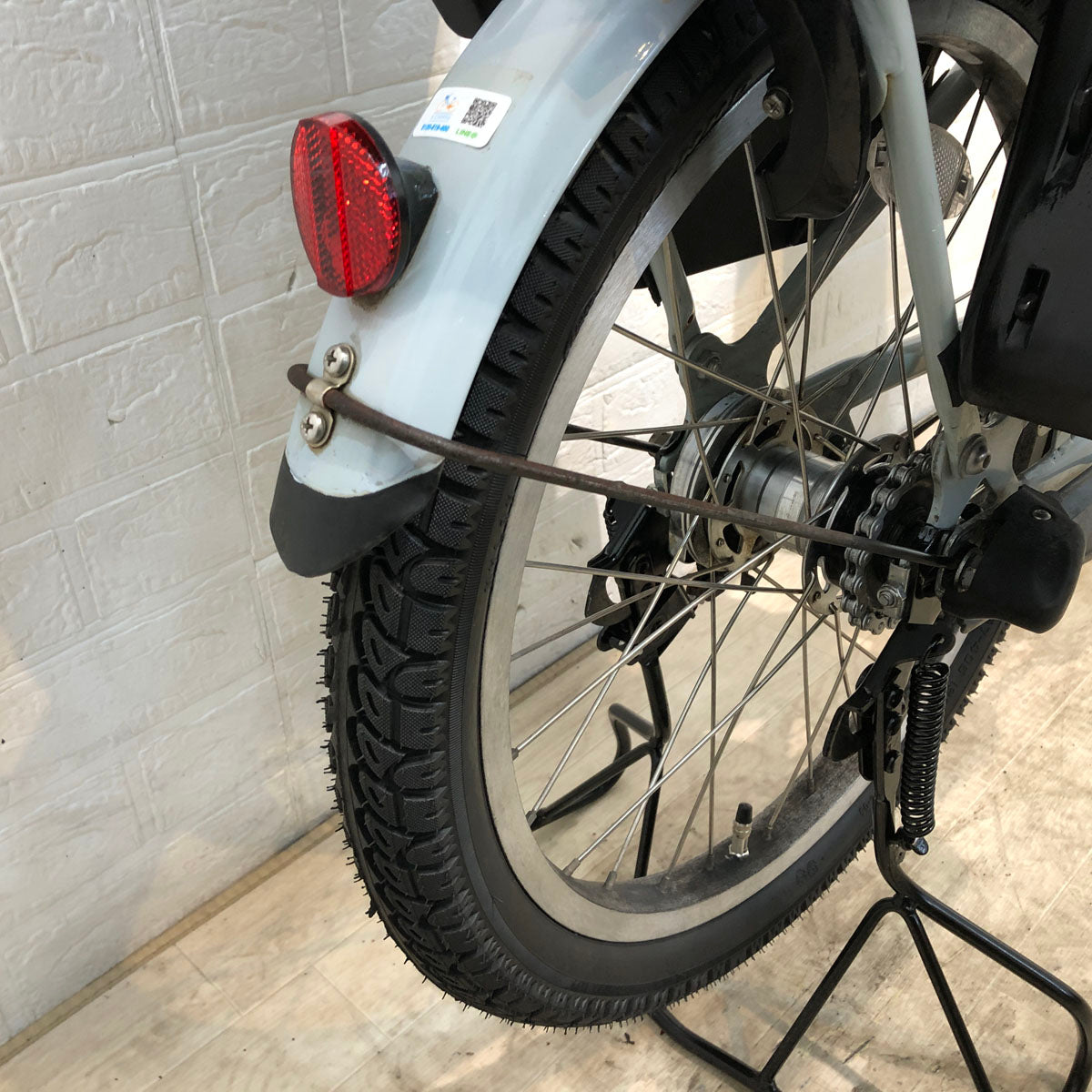 中古電動自転車 ブリヂストン bikke 2 e ビッケ ツー イー グレー 20インチ YD064