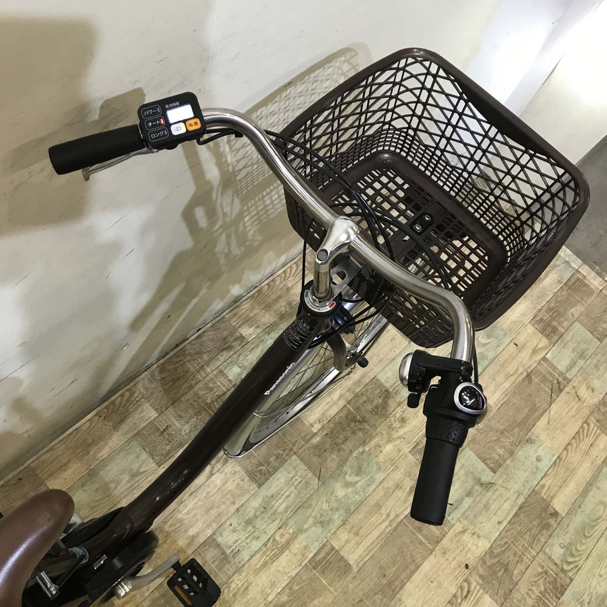 中古電動自転車 パナソニック ビビ Lブラウン 26インチ KC023 