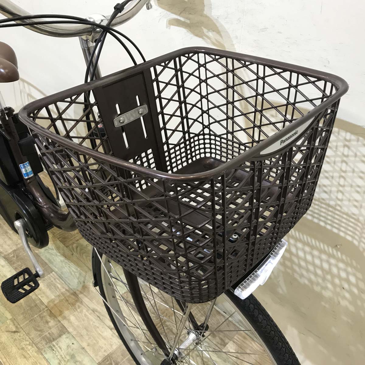 中古電動自転車 パナソニック ビビ Lブラウン 26インチ KC023 