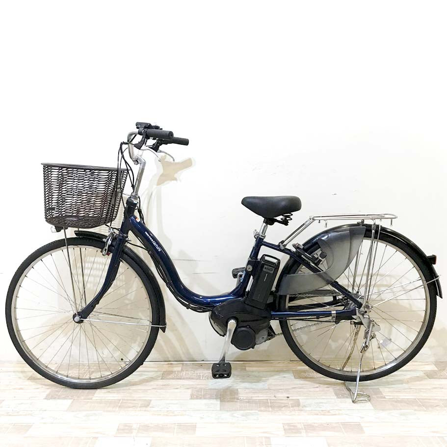 中古電動自転車 ヤマハ PAS ナチュラ ネイビー 26インチ KH015