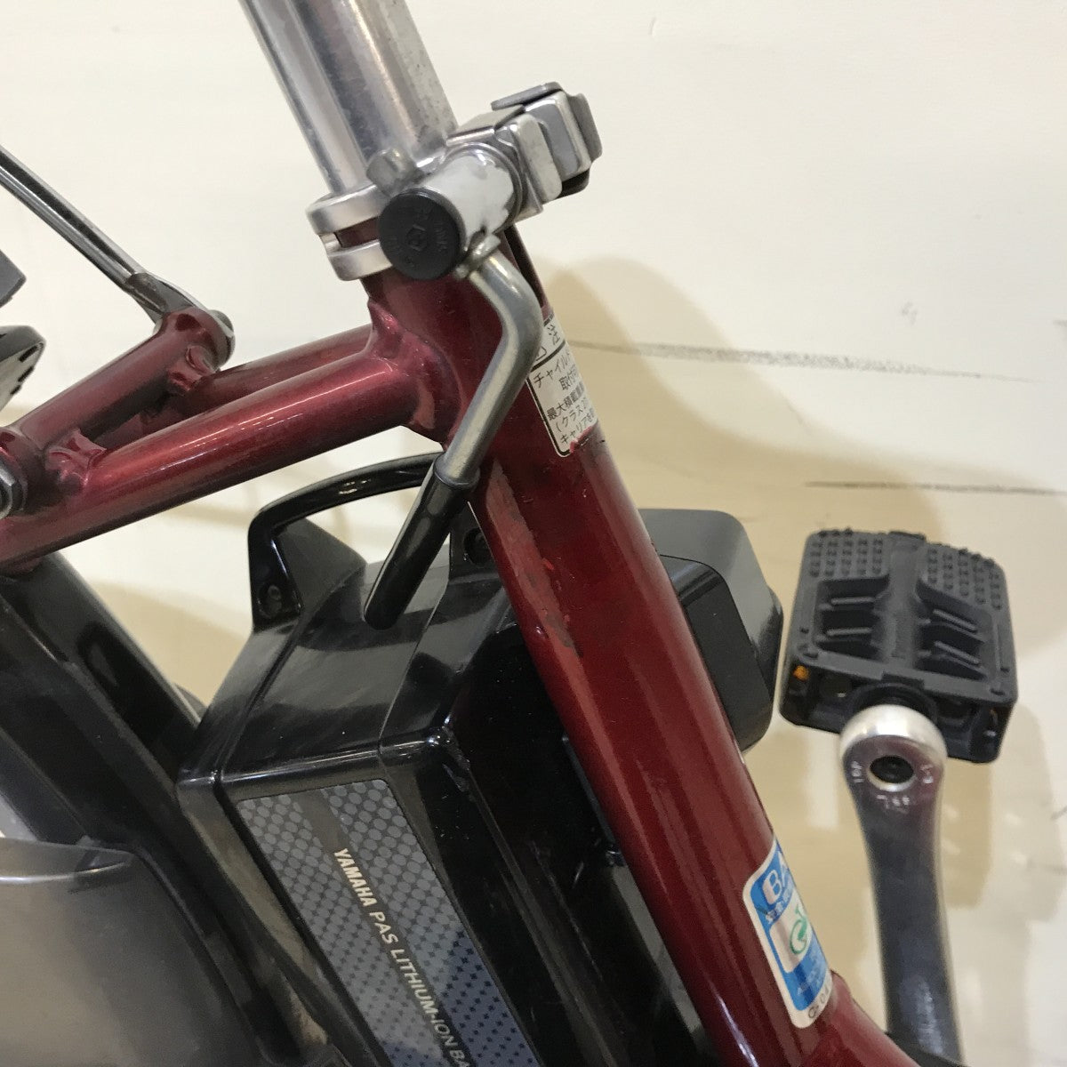中古電動自転車 ヤマハ PAS チア レッド 26インチ KH020