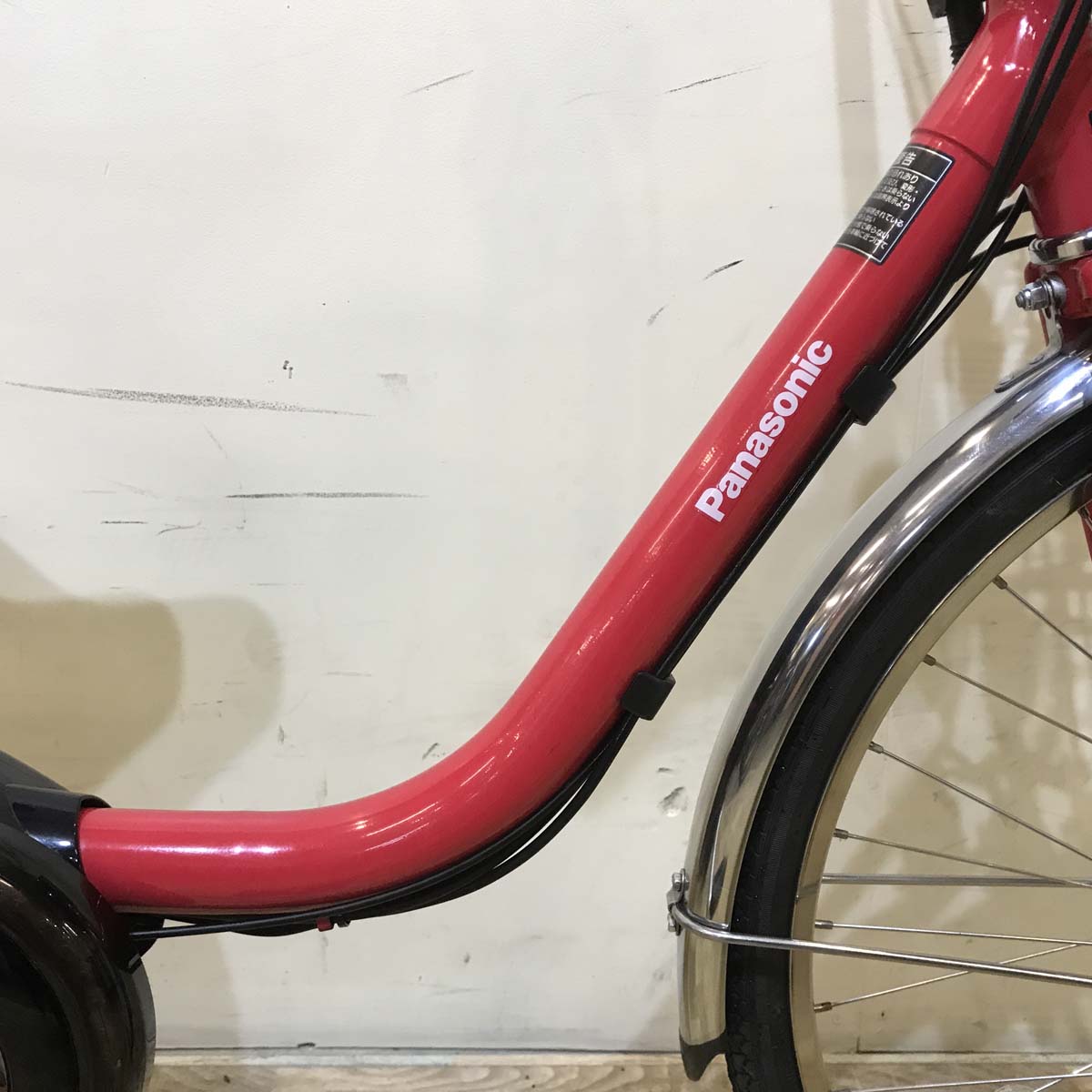 中古電動自転車  パナソニック ビビ DX レッド 24インチ KC026