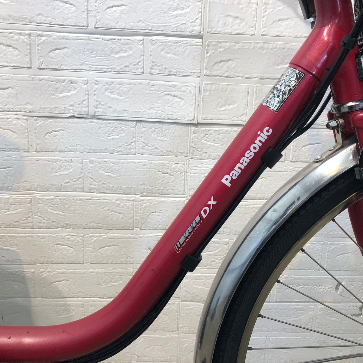 中古電動自転車 パナソニック ビビ DX レッド 26インチ YD068