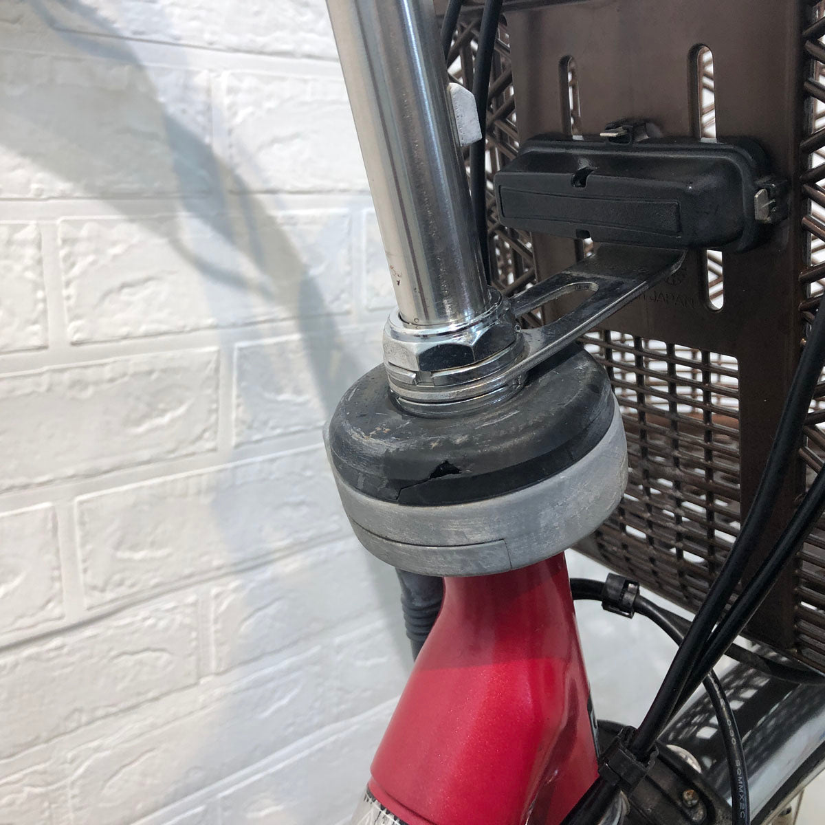 中古電動自転車 パナソニック ビビ DX レッド 26インチ YD068