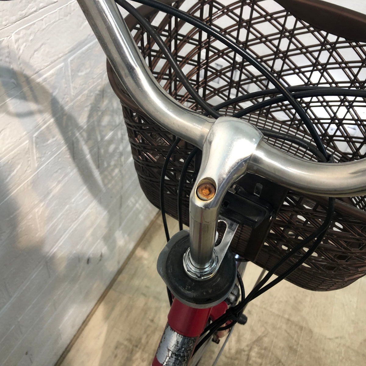 中古電動自転車 パナソニック ビビ DX レッド 26インチ YD068