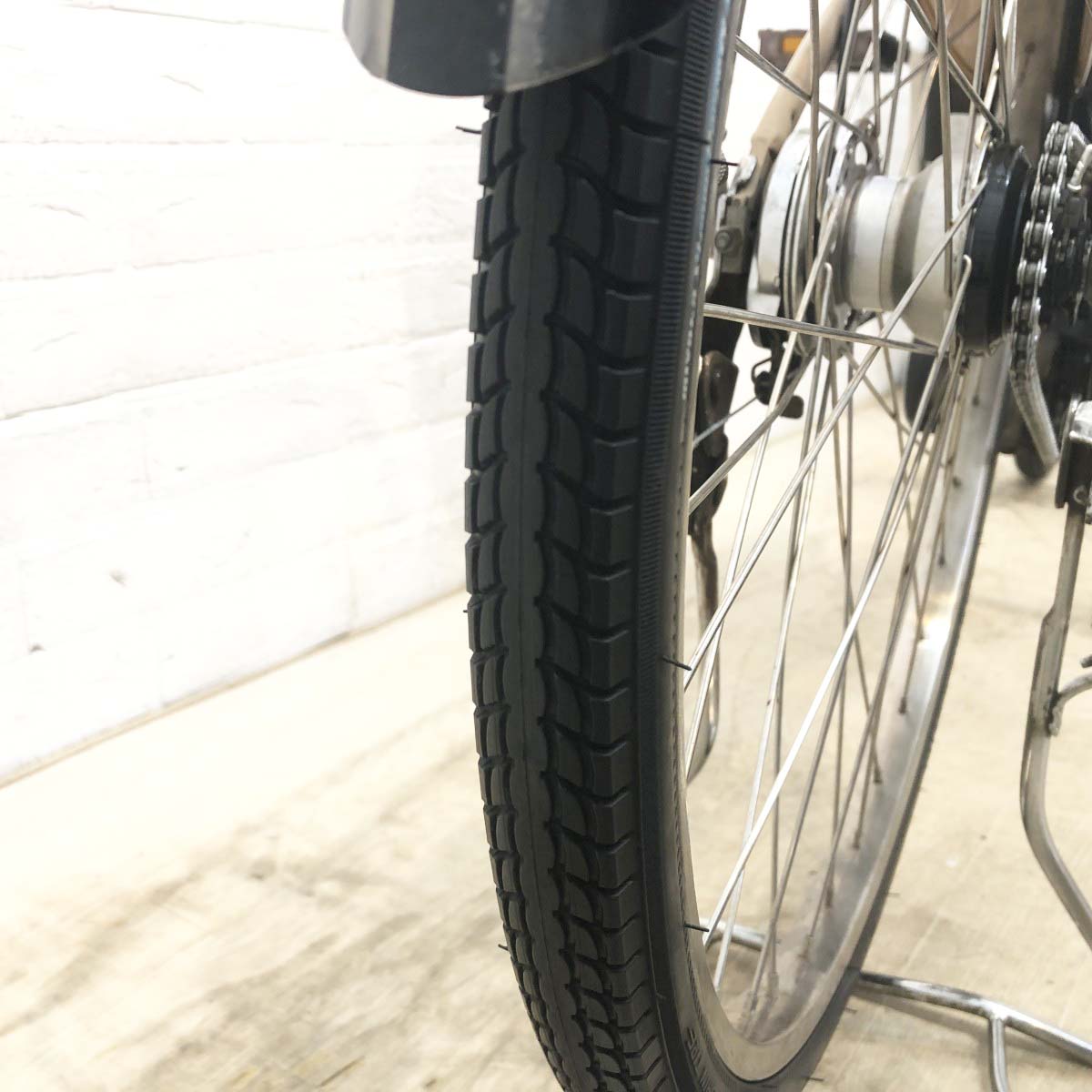 中古電動自転車 ブリヂストン アシスタDX ベージュ 26インチ YI074