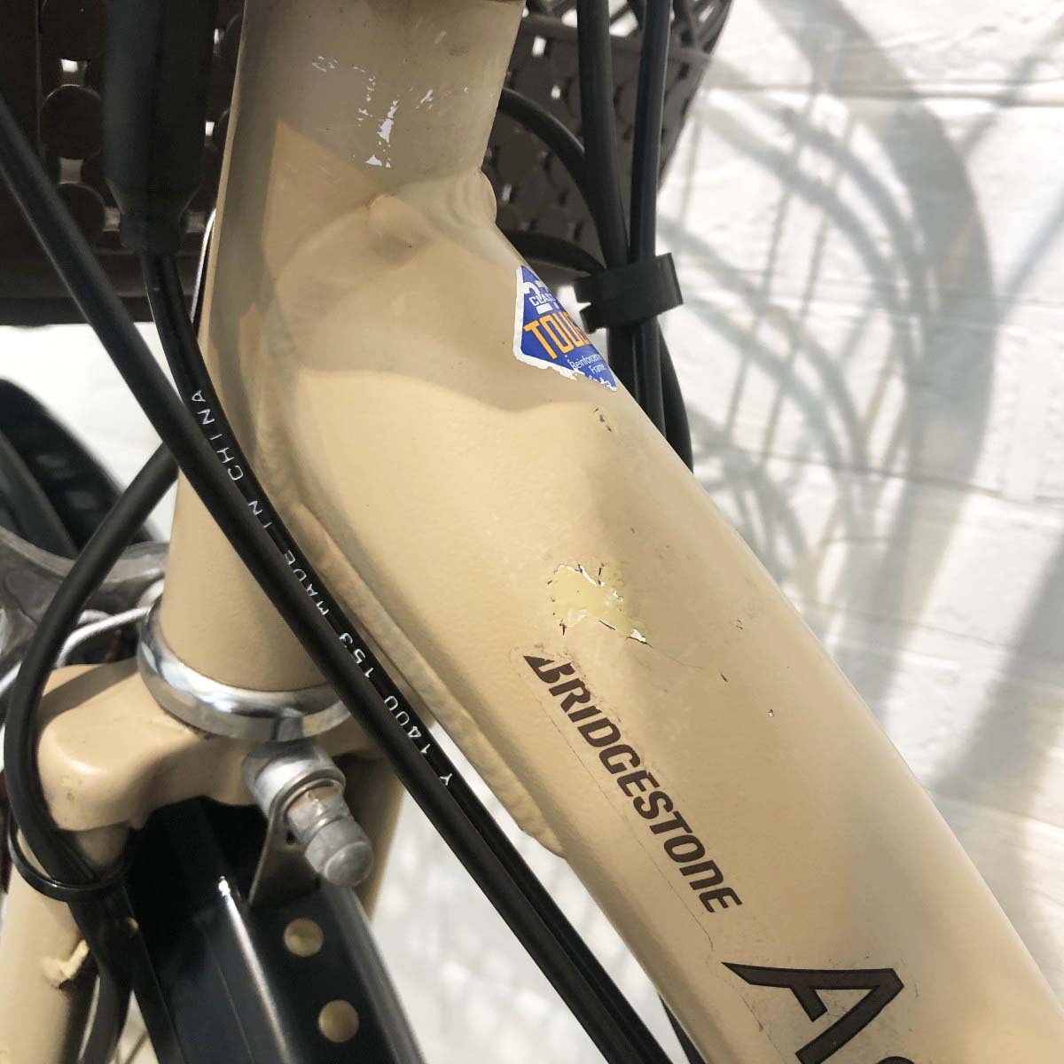 中古電動自転車 ブリヂストン アシスタDX ベージュ 26インチ YI074
