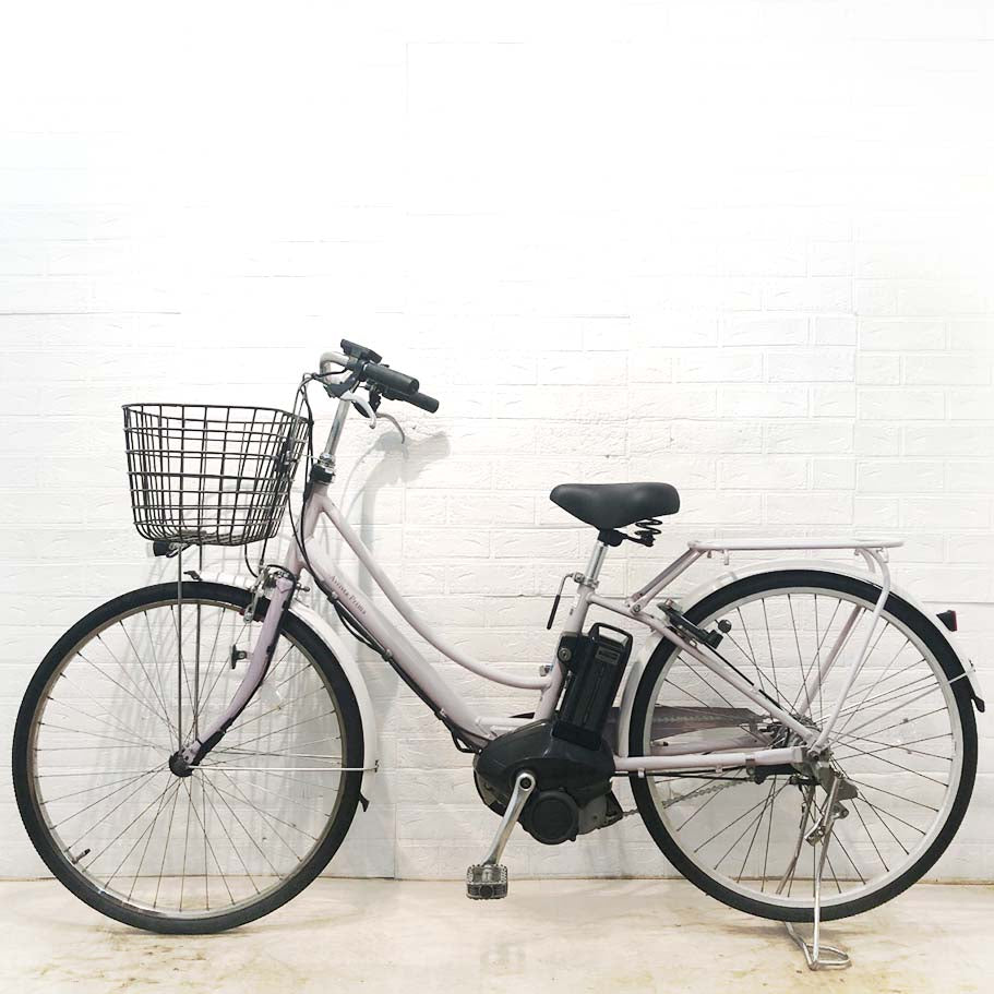 中古電動自転車 ブリヂストン アシスタプリマ ピンク 26インチ YI075