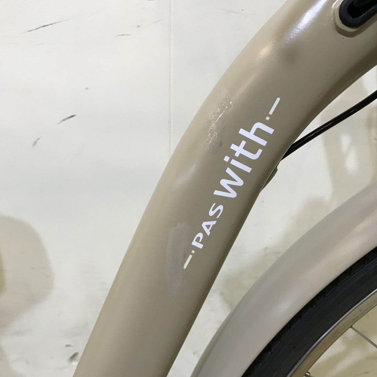 中古電動自転車 ヤマハ PAS ウィズ ベージュ 26インチ KH018