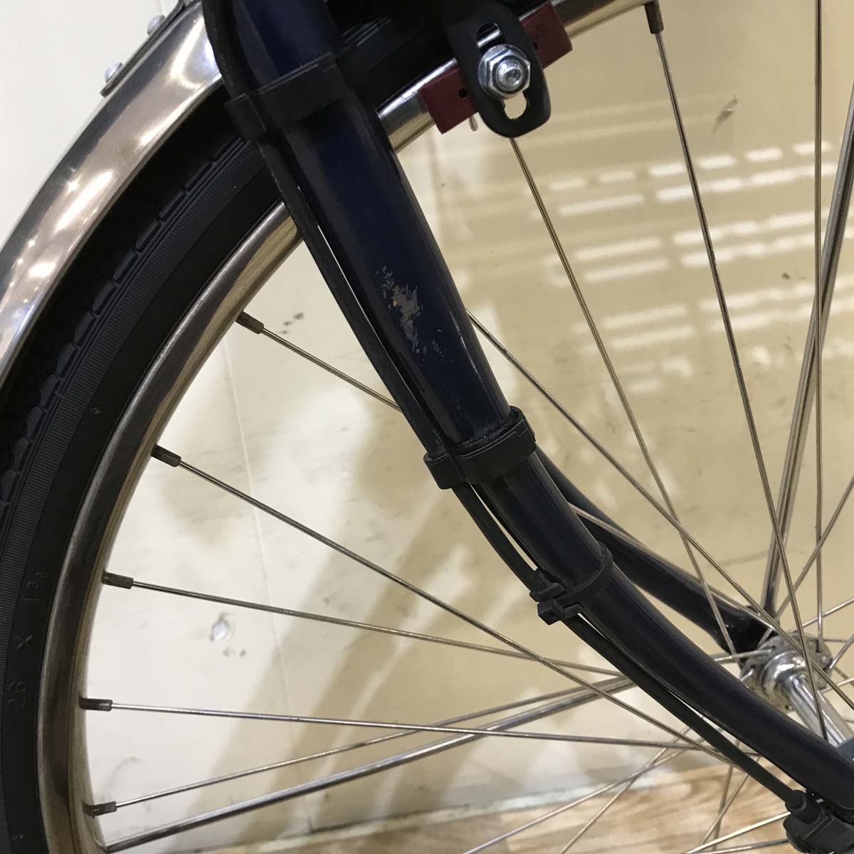 中古電動自転車 パナソニック ビビ DX ネイビー 26インチ KC029