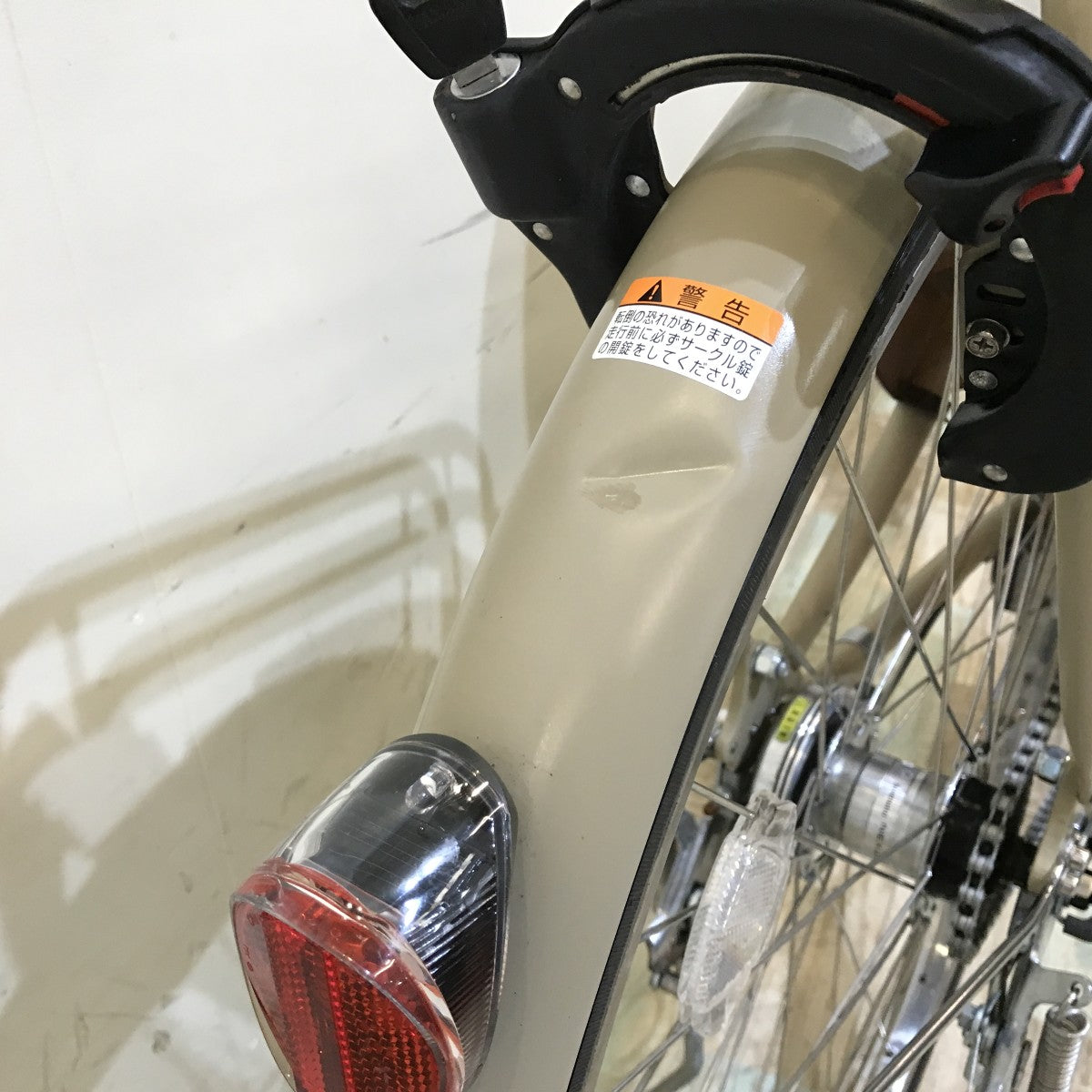 中古電動自転車 ヤマハ PAS ウィズ ベージュ 26インチ KH018