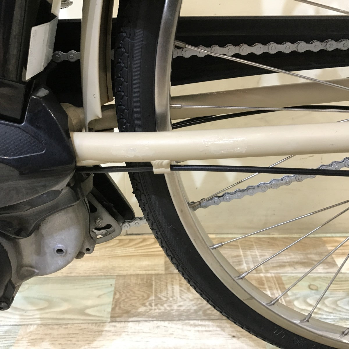 中古電動自転車 ヤマハ PAS ウィズ ベージュ 26インチ KH018