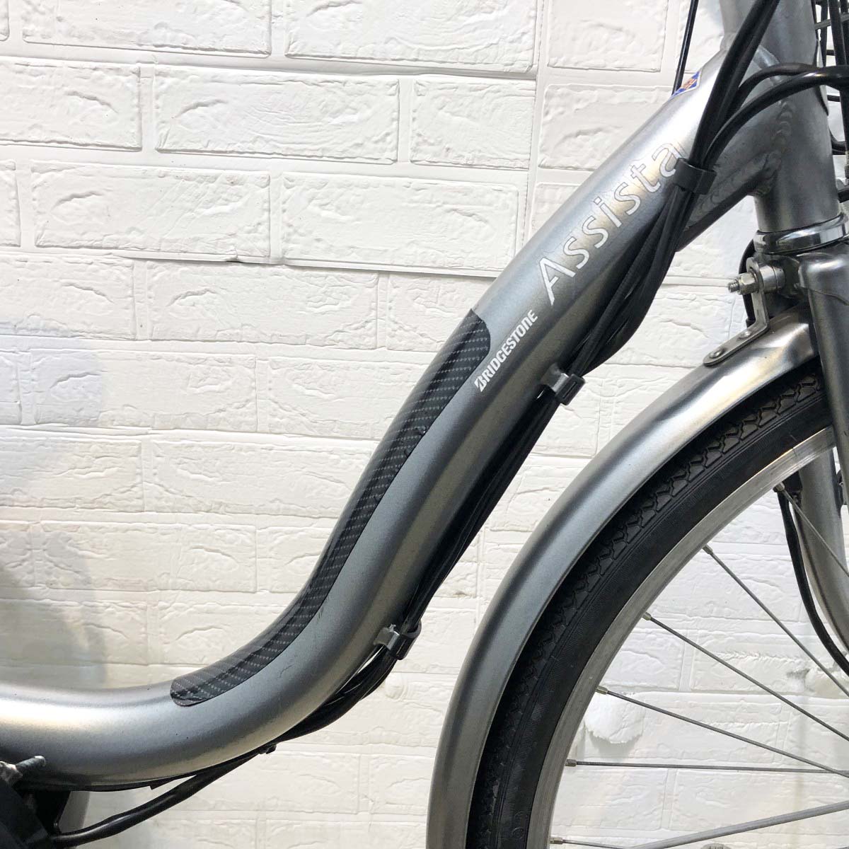 中古電動自転車 ブリヂストン アシスタファイン シルバー 26インチ YI079
