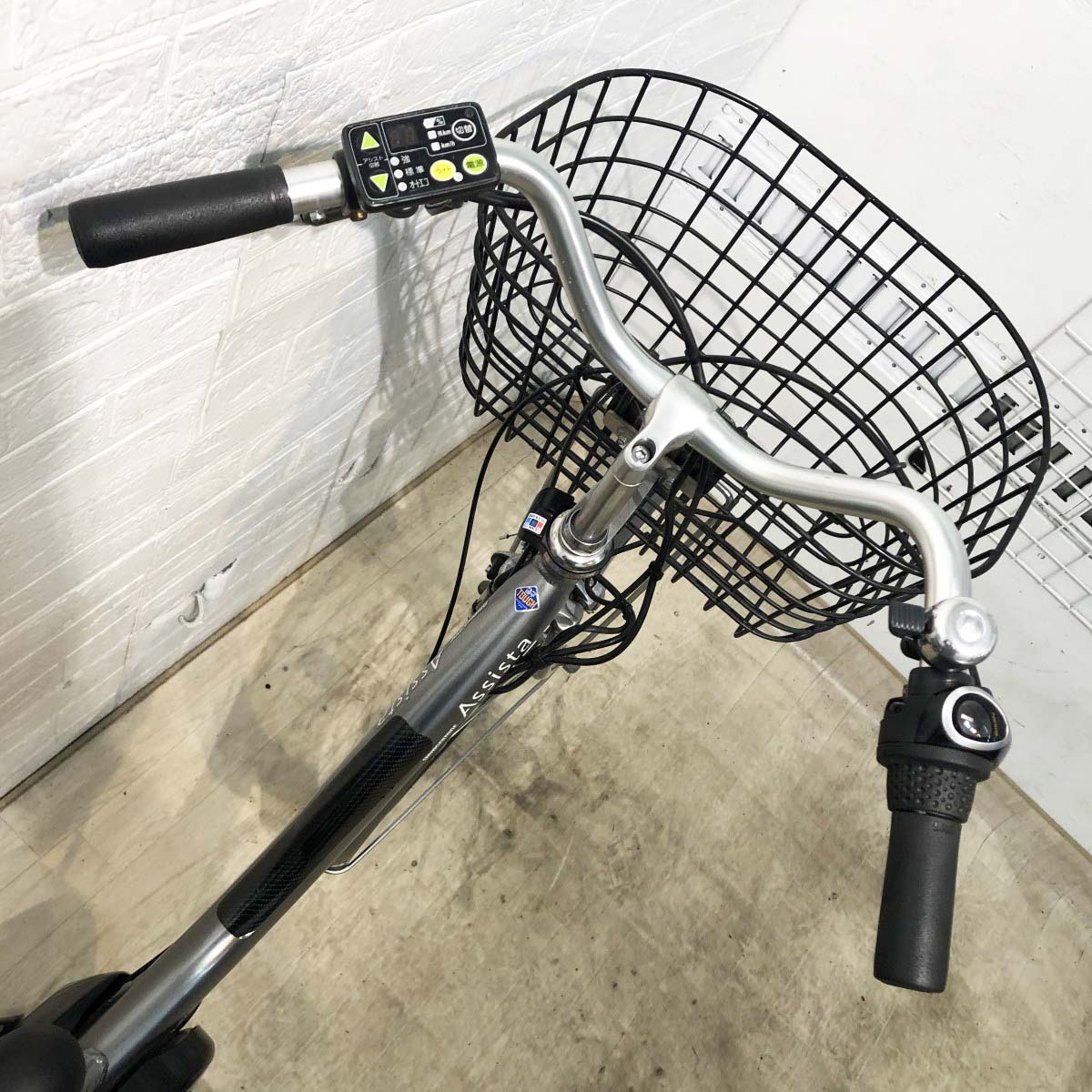 中古電動自転車 ブリヂストン アシスタファイン シルバー 26インチ YI079