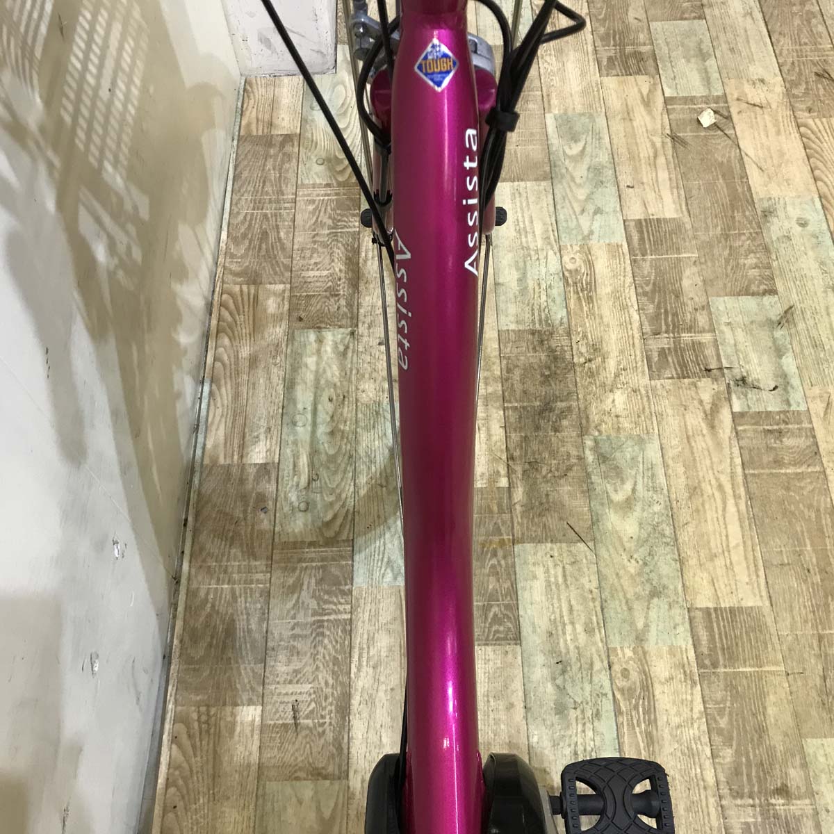 中古電動自転車 ブリヂストン アシスタ ピンク 26インチ KC034 