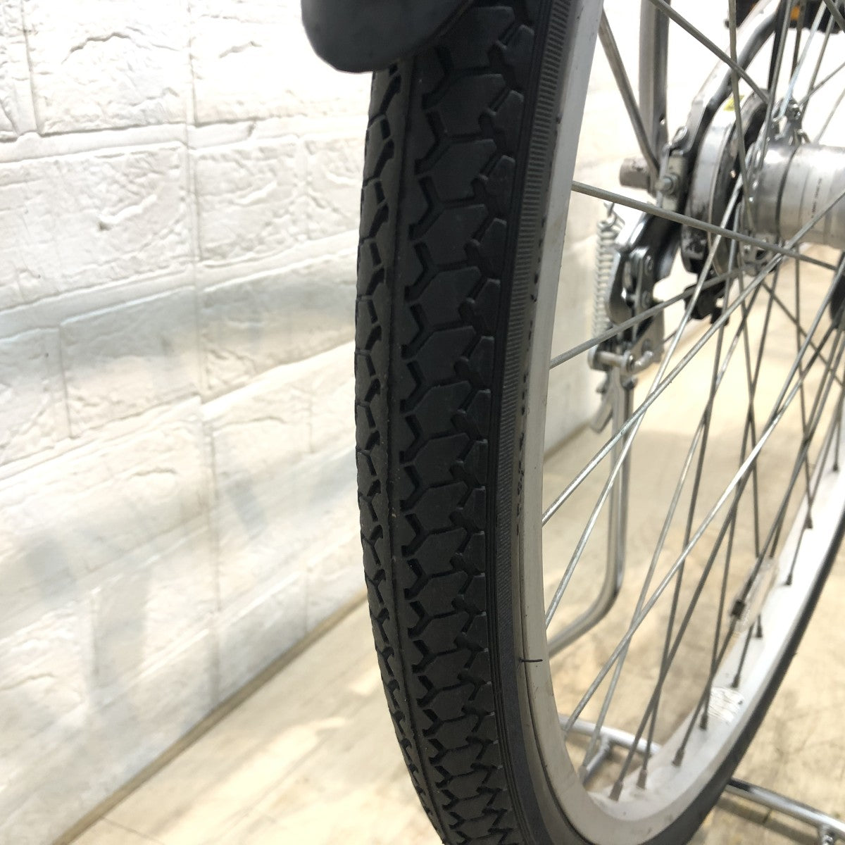 中古電動自転車 ブリヂストン アシスタファイン シルバー 26インチ YI079