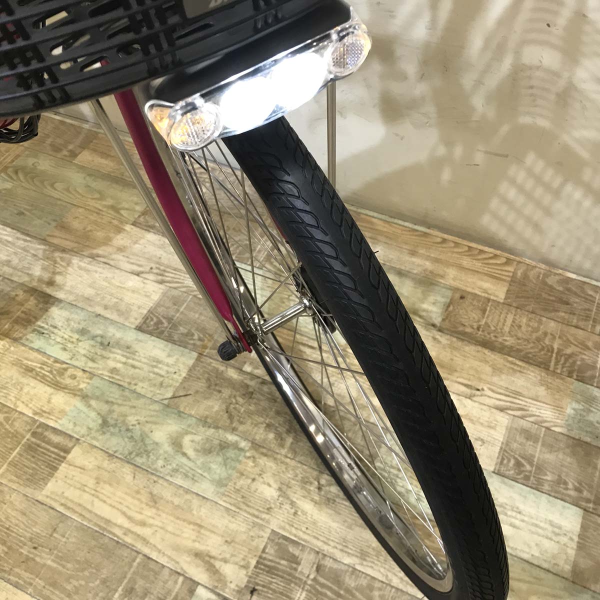 中古電動自転車 ブリヂストン アシスタ ピンク 26インチ KC034 