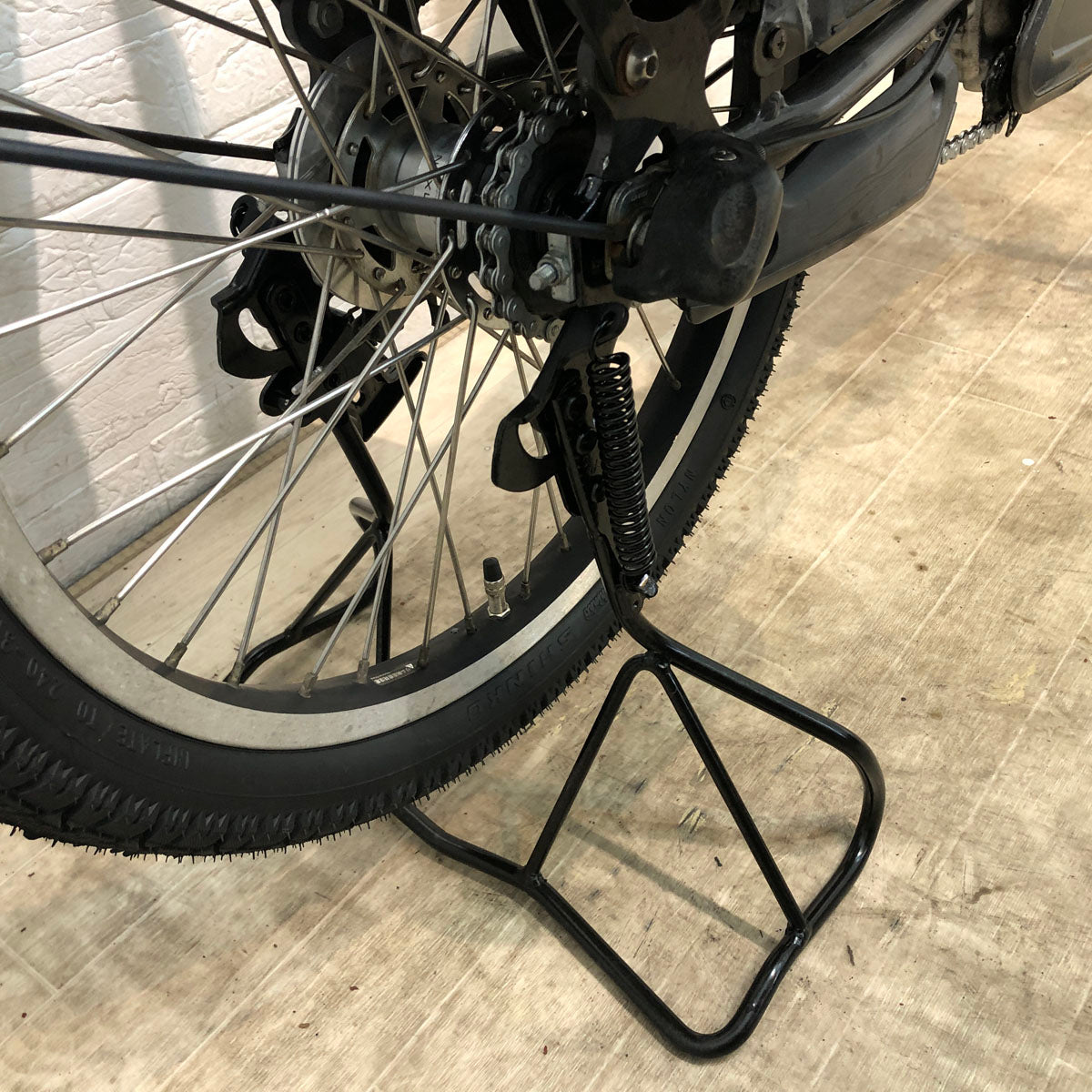 中古電動自転車 新品バッテリー ブリヂストン bikke POLAR e ビッケ ポーラー イー グレー 20インチ YD074  