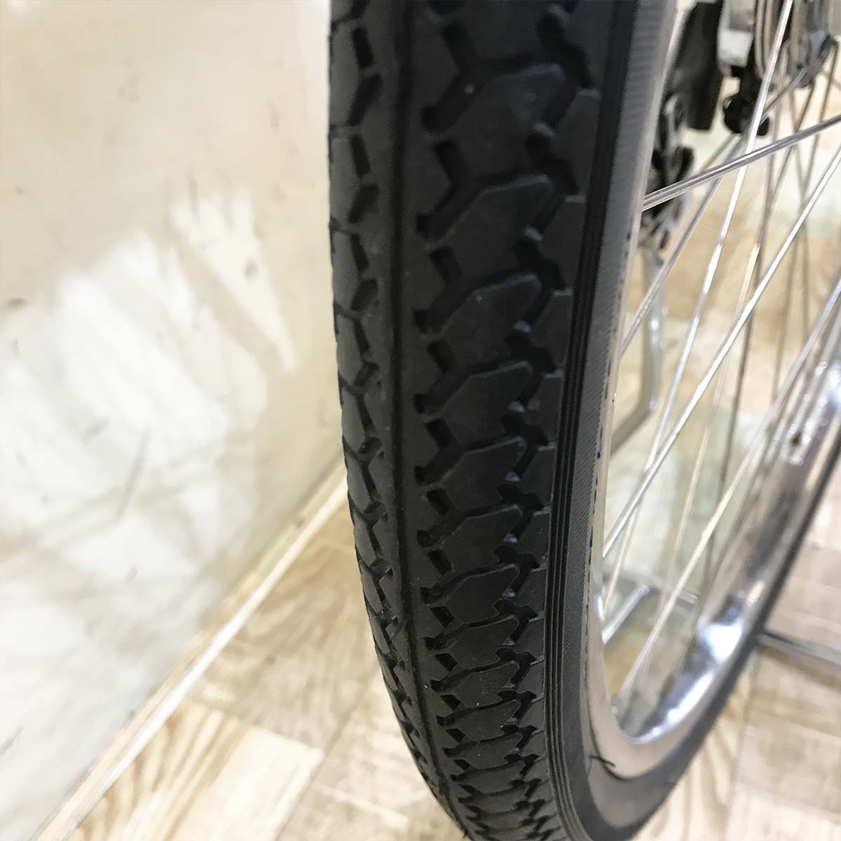 中古電動自転車 ヤマハ PAS ウィズ レッド 26インチ KH024