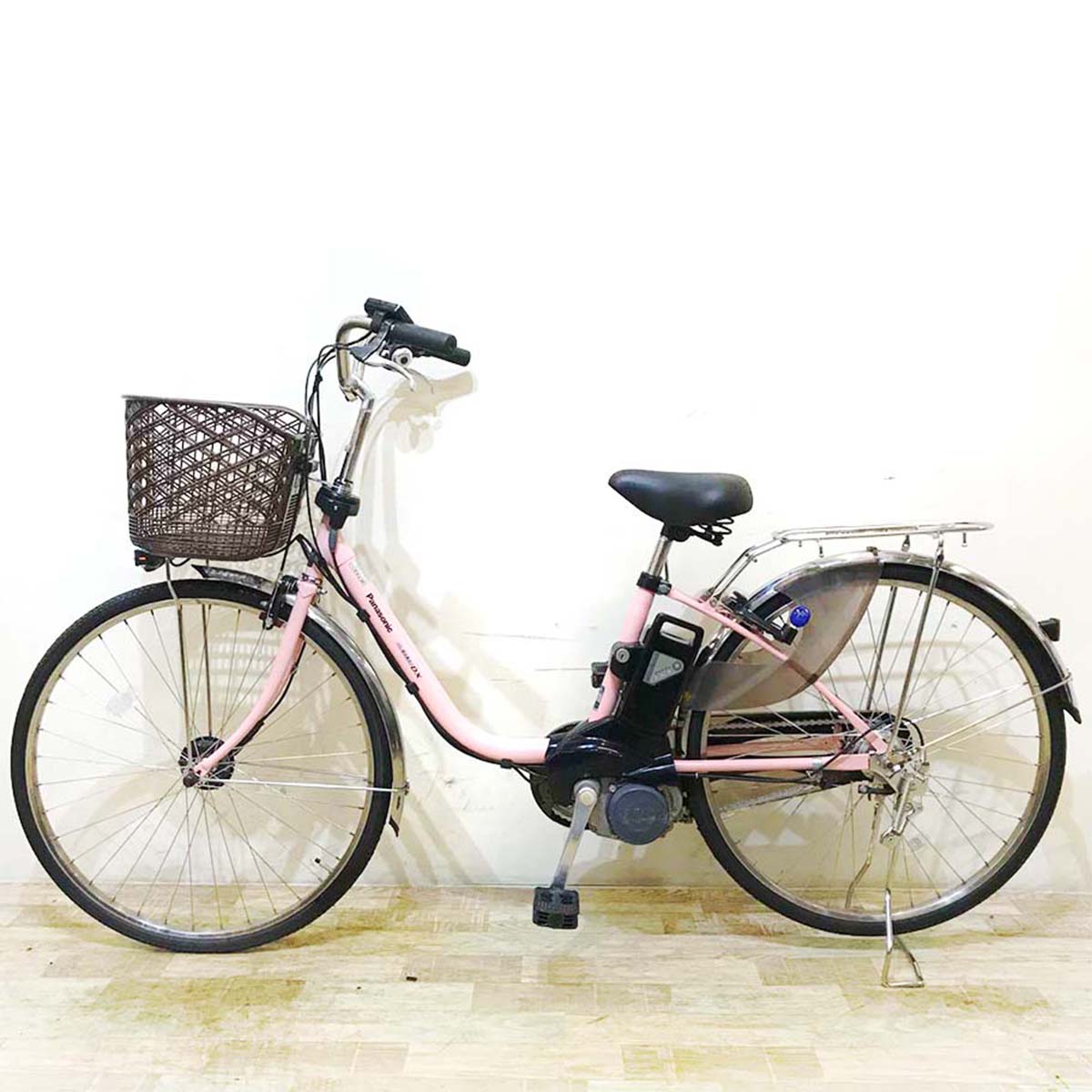 中古電動自転車 パナソニック ビビ DX ピンク 26インチ KC036
