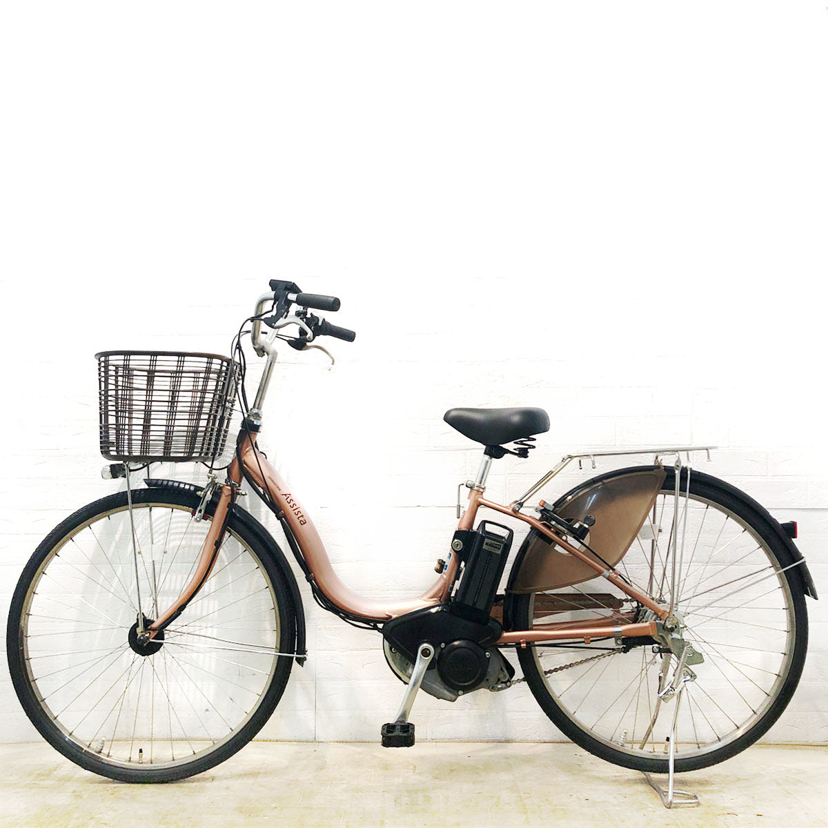 中古電動自転車 ブリヂストン アシスタ DX ピンク 26インチ YD077 – e