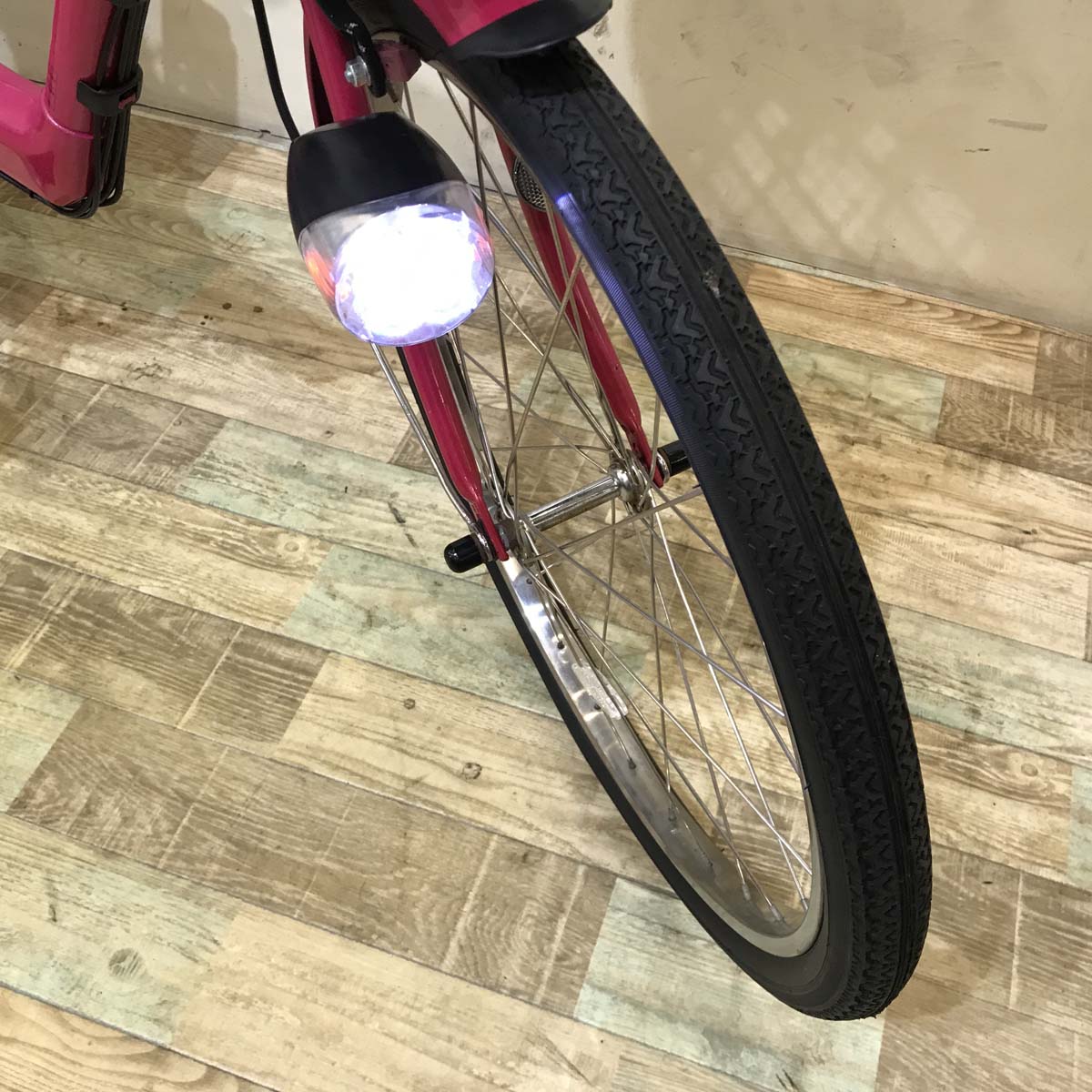 パナソニック ギュット ピンク 前22×後26インチ KX087【中古車】