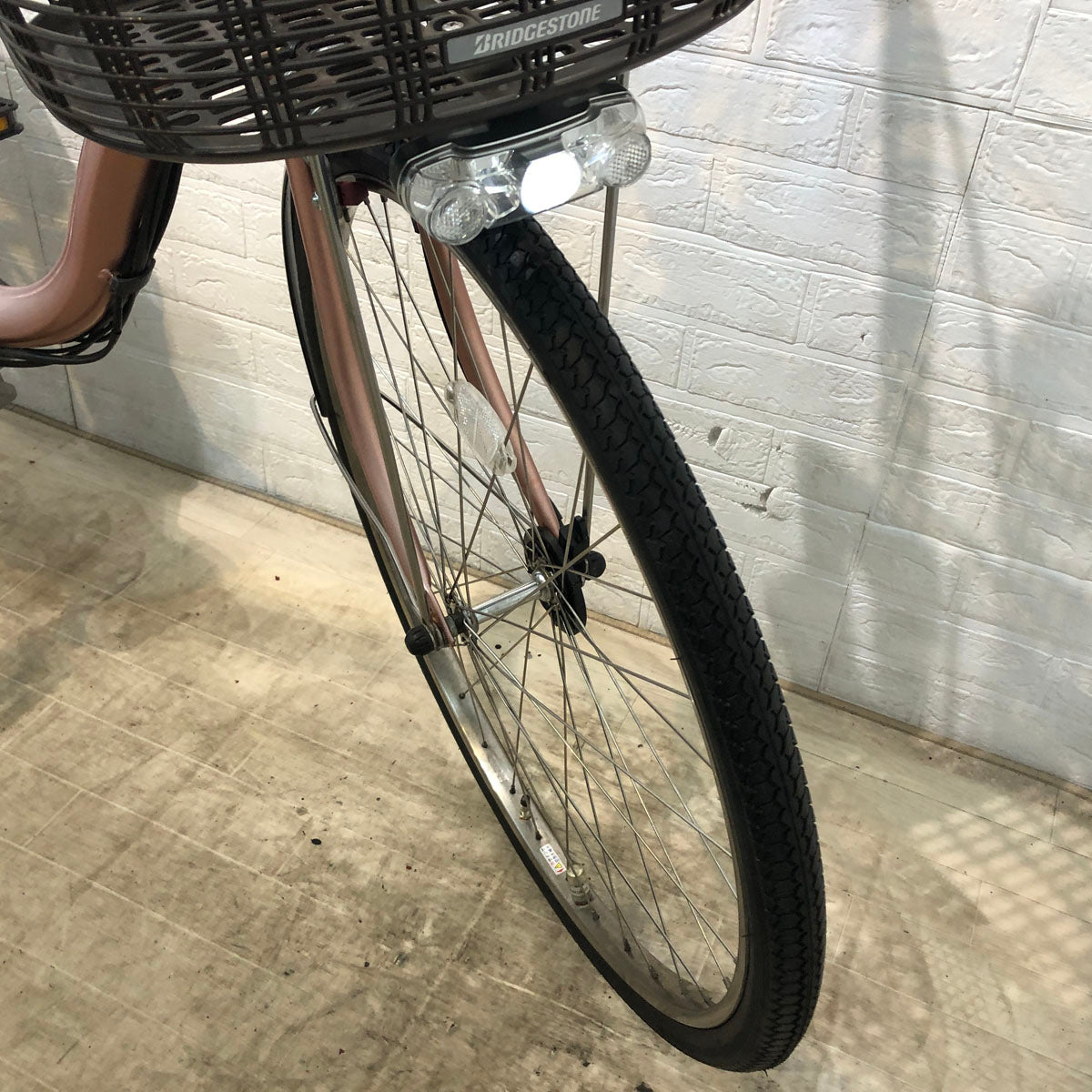 中古電動自転車 ブリヂストン アシスタ DX ピンク 26インチ YD077 