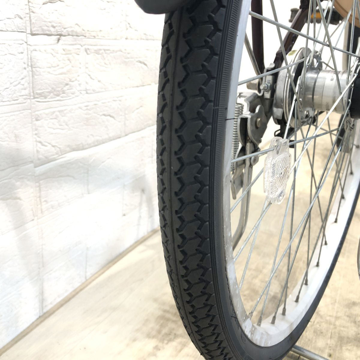 中古電動自転車 ブリヂストン アシスタU STD ブラウン 24インチ YJ004