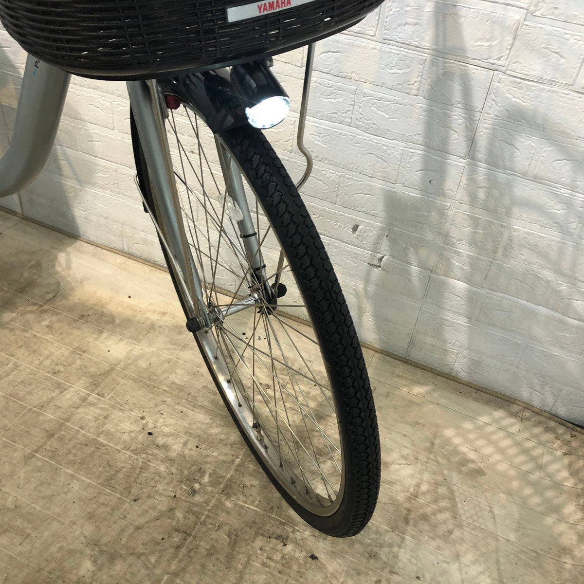 中古電動自転車 ヤマハ PAS With パス ウィズ シルバー 26インチ YD078 