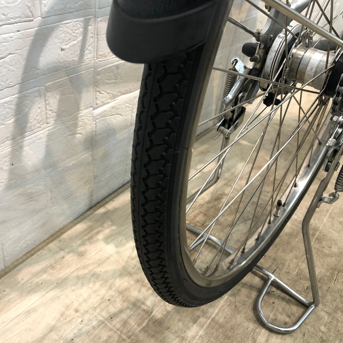 中古電動自転車 ヤマハ PAS With パス ウィズ シルバー 26インチ YD078 