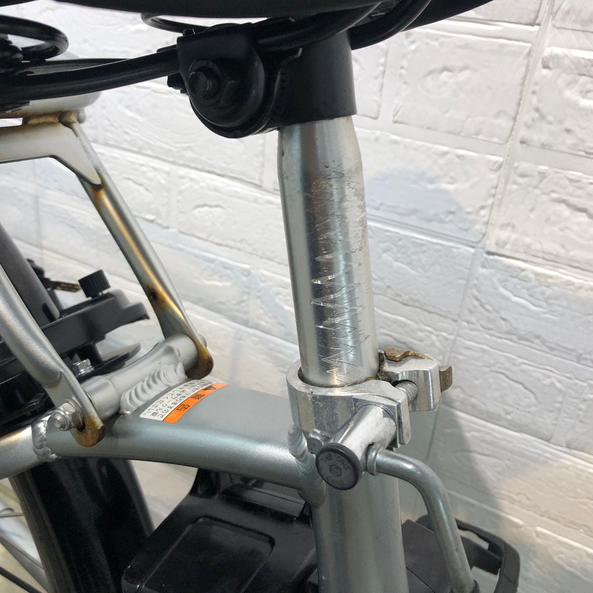 中古電動自転車 ヤマハ PAS With パス ウィズ シルバー 26インチ YD078 