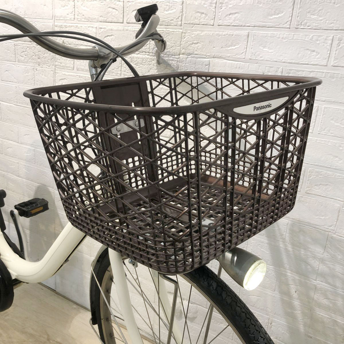 中古電動自転車 パナソニック ビビ LU ホワイト 26インチ YJ005