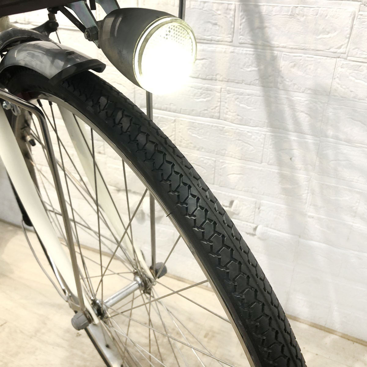 中古電動自転車 パナソニック ビビ LU ホワイト 26インチ YJ005