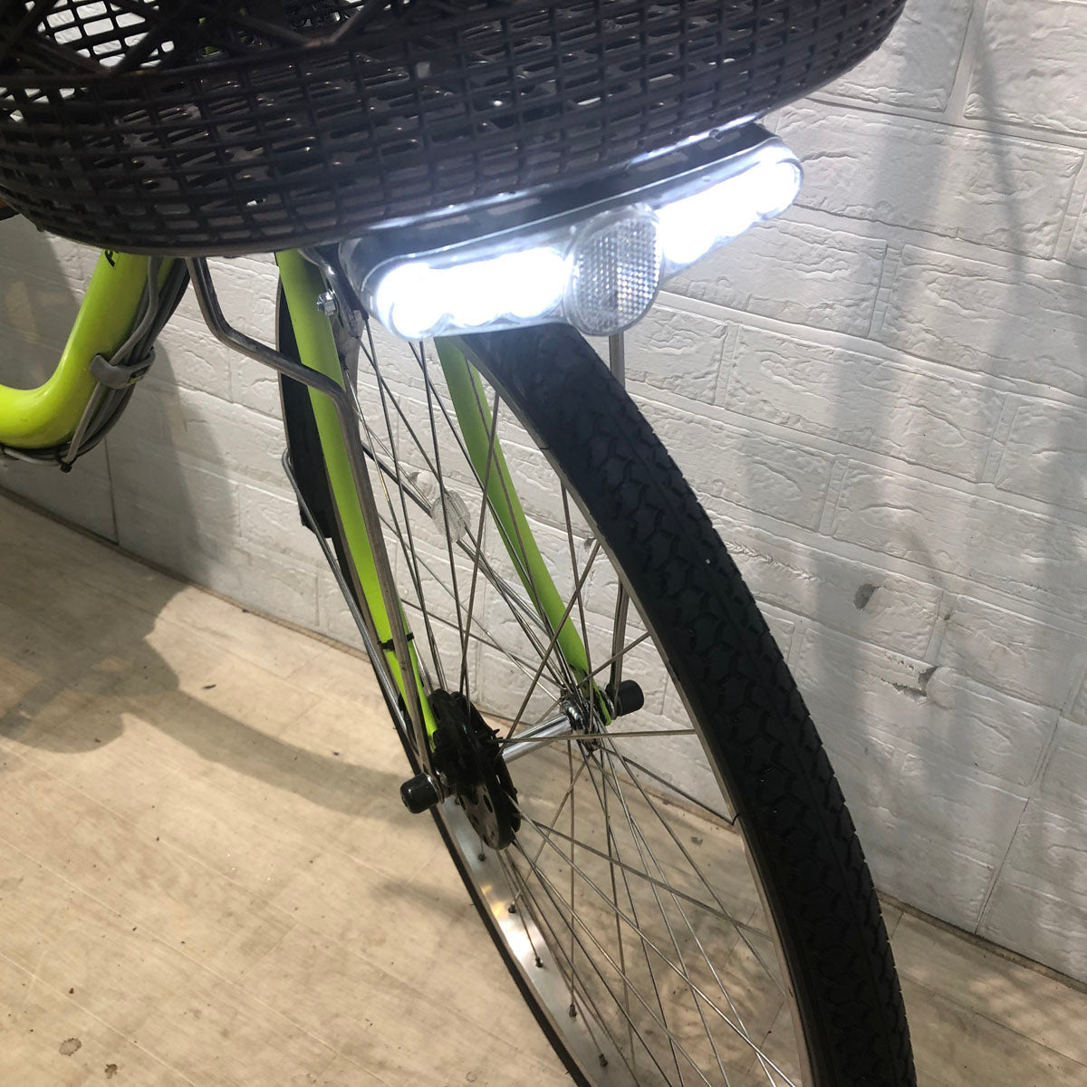 中古電動自転車 パナソニック ビビ DX グリーン 24インチ YW017