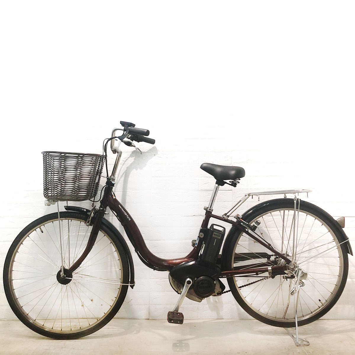 中古電動自転車 ヤマハ PAS ナチュラ L ブラウン 26インチ YW018